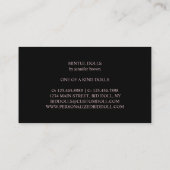 Bathrobe Roos Gold Visitekaartje (Achterkant)