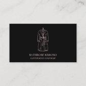 Bathrobe Roos Gold Visitekaartje (Voorkant)