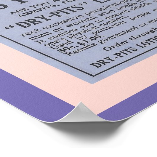 Bathroom Accessoires: Fun  deodorant AD Poster (Hoek)