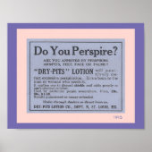 Bathroom Accessoires: Fun  deodorant AD Poster (Voorkant)