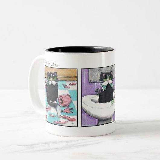 Bathroom Antics #1 Mok (Voorkant links)