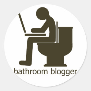 Bathroom Blogger Griege Ronde Sticker