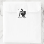 Bathroom Blogger Ronde Sticker (Tas)