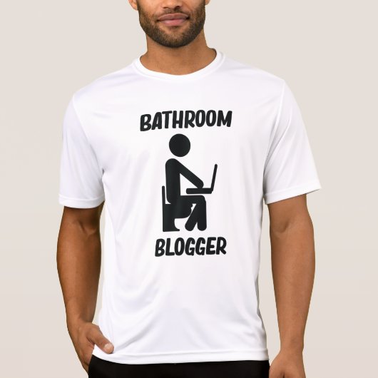 Bathroom Blogger T-shirt (Voorkant)