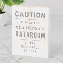 Bathroom-bord voor kinderen