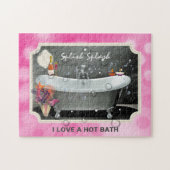 Bathroom Bubbles Splish Splash Cute Legpuzzel (Horizontaal)