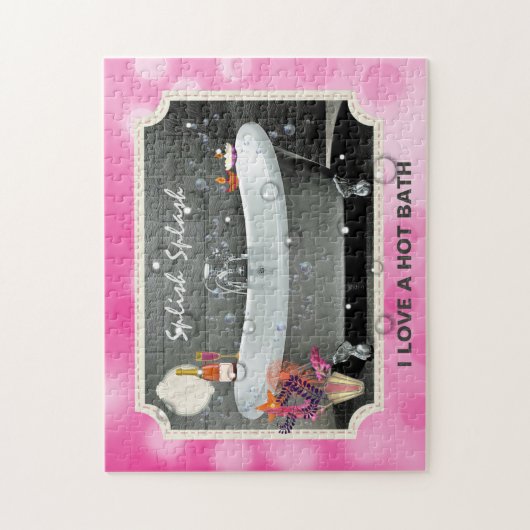Bathroom Bubbles Splish Splash Cute Legpuzzel (Verticaal)