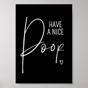 Bathroom Decor heeft een mooie Poop Funny Wall off Poster