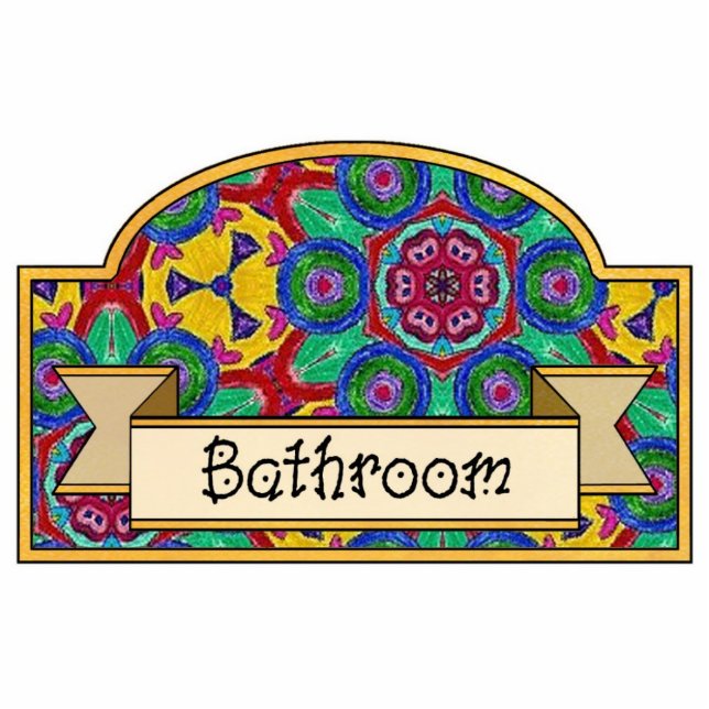 Bathroom - Decoratief bord Fotobeeldje Ornament (Voorkant)
