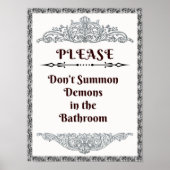 Bathroom Demons Poster (Voorkant)