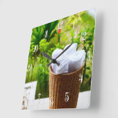 Bathroom details vierkante klok (Hoek)