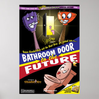Bathroom deur naar het toekomstige Poster