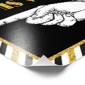 Bathroom Direction Sign (links) - 8 x 10 inch afdr Foto Afdruk (Hoek)