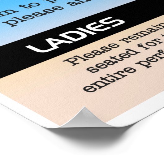 Bathroom Etiquette Poster (Hoek)