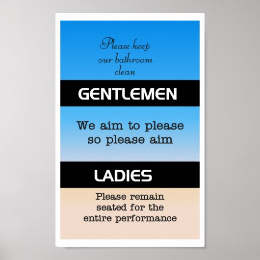 Bathroom Etiquette Poster (Voorkant)