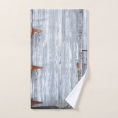Bathroom Handdoek Witte was Wood Deur Aantal (Handdoek)