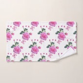 Bathroom handdoeken stelt roze roze roze vlinder v (Handdoek)