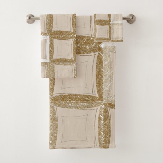 Bathroom-handdoekjes, bruin bad handdoek (Insitu)