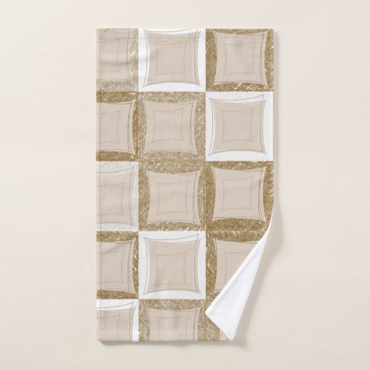 Bathroom-handdoekjes, bruin bad handdoek (Handdoek)