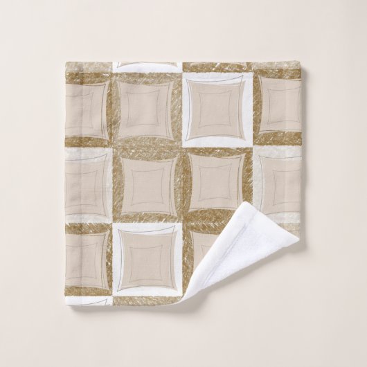 Bathroom-handdoekjes, bruin bad handdoek (Wasdoekje)