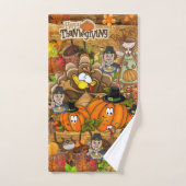 Bathroom-handdoekjes Happy Thanksgiving Day Bad Handdoek (Handdoek)