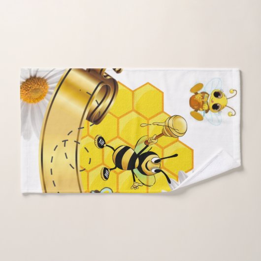 Bathroom Handdoekjes Stelt Bumblebee Witte Dagen i Bad Handdoek (Handdoek)