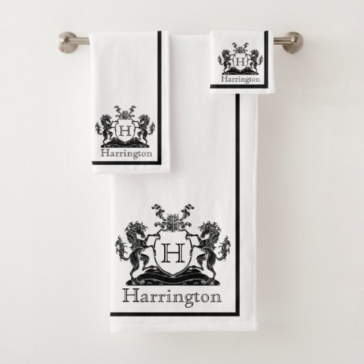 Bathroom-handdoekset van Royal Horse Crest Bad Handdoek (Insitu)