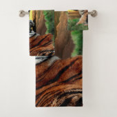 Bathroom-handdoekset van tijger en Cub Digital Edi Bad Handdoek (Insitu)