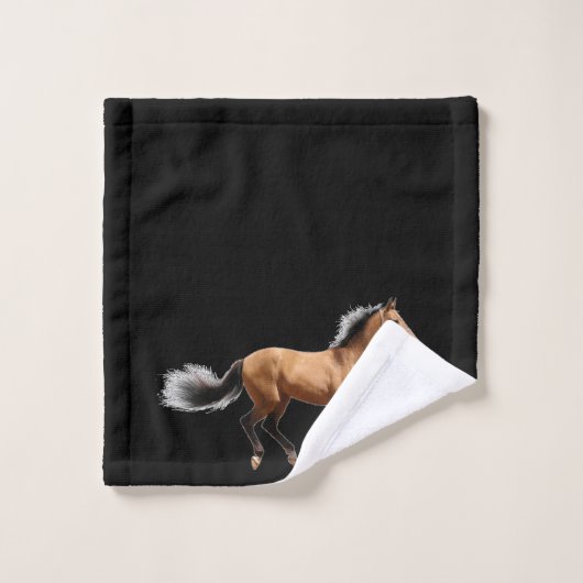 Bathroom-handdoekset voor bruine paarden bad handdoek (Wasdoekje)