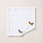 Bathroom-handdoekset voor vlinderpatroonpatroon bad handdoek (Wasdoekje)