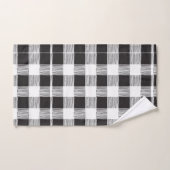 Bathroom-handdoeksets, zwart en wit, geplakt bad handdoek (Handdoek)