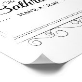 Bathroom heeft een  badkamer met een stoel poster (Hoek)