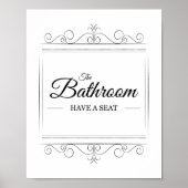 Bathroom heeft een  badkamer met een stoel poster (Voorkant)