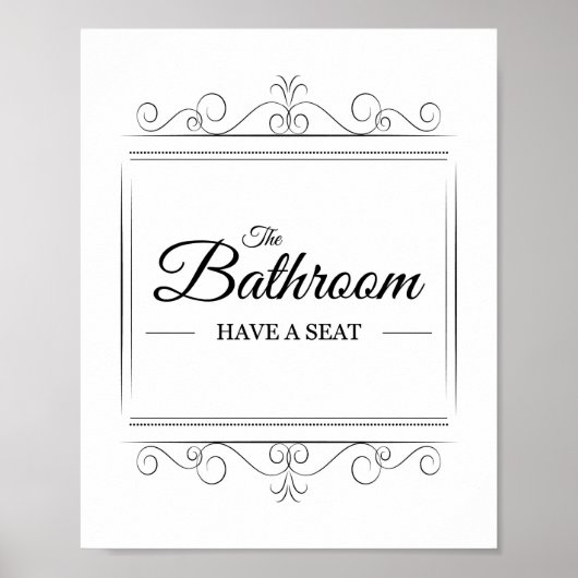 Bathroom heeft een  badkamer met een stoel poster (Voorkant)