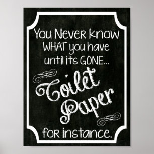 Bathroom Humor-alkbordbord Poster