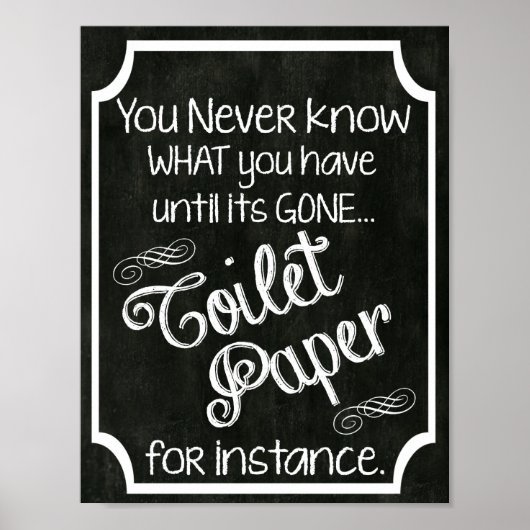 Bathroom Humor-alkbordbord Poster (Voorkant)