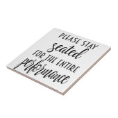 Bathroom Humor Sign, Toilet Humor Ceramic Tegel Tegeltje (Zijkant)