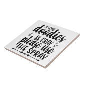 Bathroom Humor Sign, Toilet Humor Ceramic Tegel Tegeltje (Zijkant)