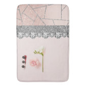 Bathroom Interior Design Home Black Glitter Marble Badmat (Voorkant Verticaal)