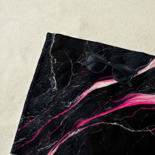 Bathroom Interior Design Home Black Glitter Marble Strandlaken (In situ)