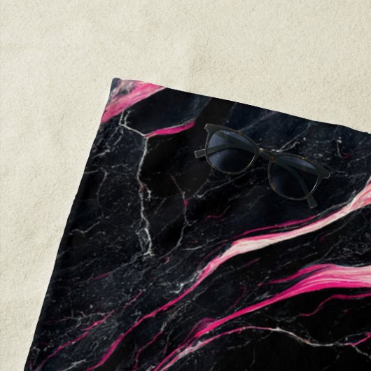 Bathroom Interior Design Home Black Glitter Marble Strandlaken (In situ)