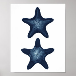 Bathroom-kunst van het strand van Starfish Beach Poster