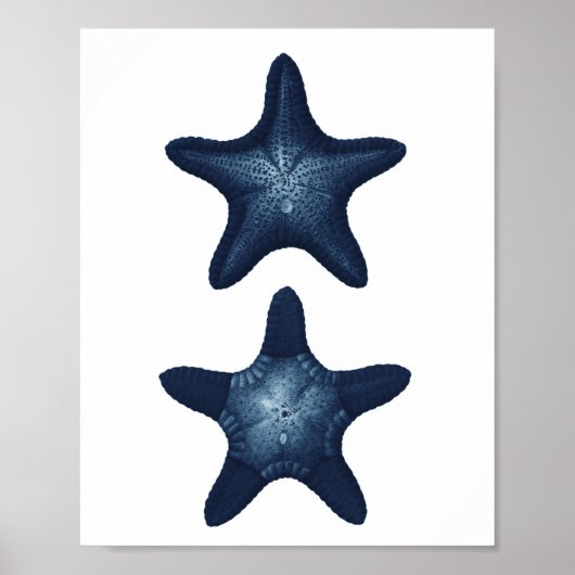 Bathroom-kunst van het strand van Starfish Beach Poster (Voorkant)