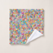 Bathroom  Little Flowers Colorful Floral Bad Handdoek (Wasdoekje)