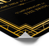 Bathroom-mandje voor vrouwen | Gatsby Art Deco Poster (Hoek)