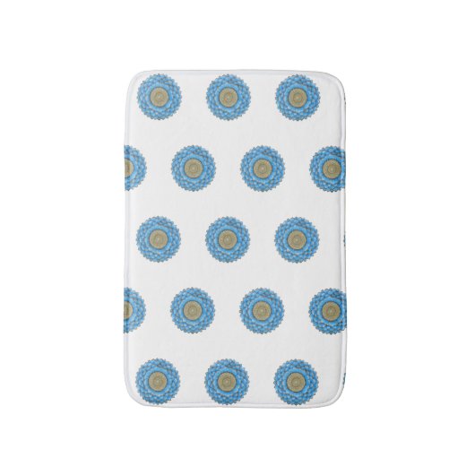 Bathroom mat with hand- drawn mandala design (Voorkant Verticaal)