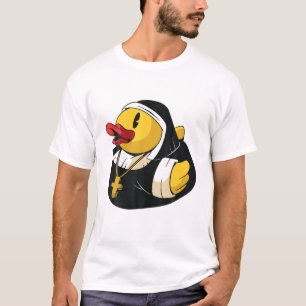 Bathroom, Nun Klooster Humor Christelijke Rubber,  T-shirt