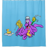 Bathroom Octopus Showgordijn Douchegordijn (Voorkant)