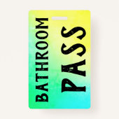 Bathroom Pass Badge (Voorkant)