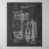 Bathroom Patent Poster (Voorkant)